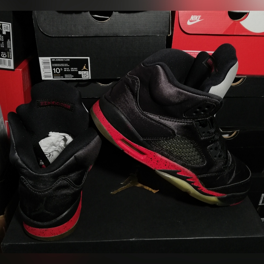 AIR JORDAN 5 RETRO "SATIN" WOMEN US SIZE 7.5 GREAT COND